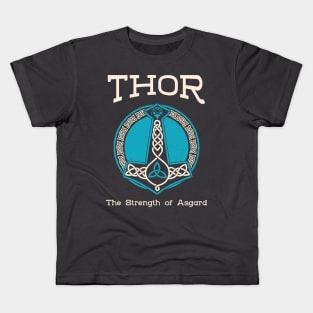 Thor Thors Hammer Norse Gods Nordic Norse Mythology Kids T-Shirt